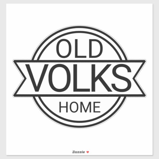 Old VOLKS Home Sticker (Vel)
