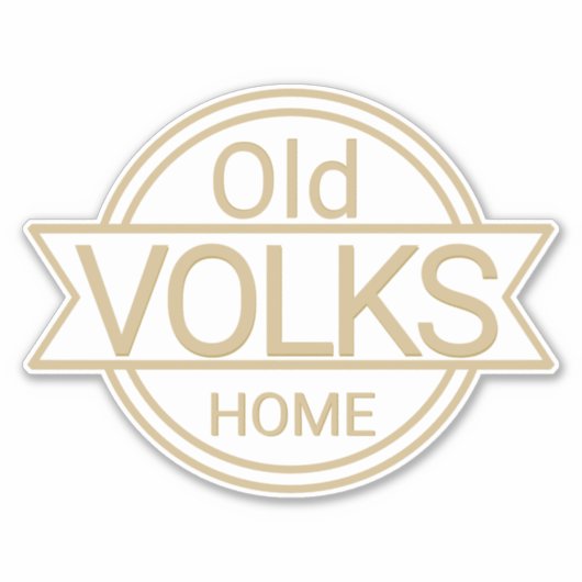 Old VOLKS Home Sticker (Voorkant)