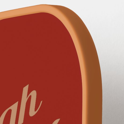 Old vs. Young custom monogram Pickleball Paddle (Links Detail)