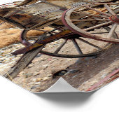 Old Wagon in Belmont Ghost Town, Central Nevada Poster (Hoek)