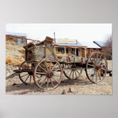 Old Wagon in Belmont Ghost Town, Central Nevada Poster (Voorkant)