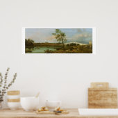 Old Walton's Bridge, 1755 (olie op canvas) Poster (Keuken)
