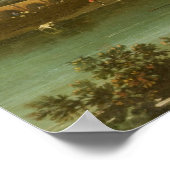 Old Walton's Bridge, 1755 (olie op canvas) Poster (Hoek)