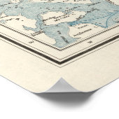 Old Washington State Map (1925) Poster (Hoek)