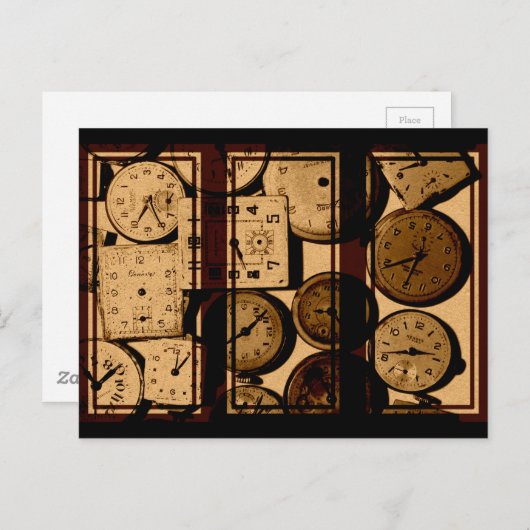 Old Watch Triptych Briefkaart (Voorkant / Achterkant)