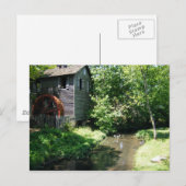 Old Water Mill en Creek Briefkaart (Voorkant / Achterkant)