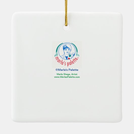 Old Water Tower keramisch ornament (Achterkant)