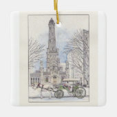 Old Water Tower keramisch ornament (Voorkant)