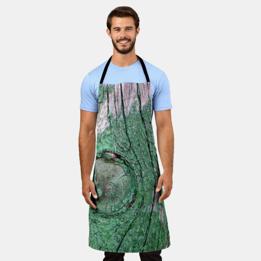 Old Weathered Painted Green Wood Background Textur Schort (Gedragen)