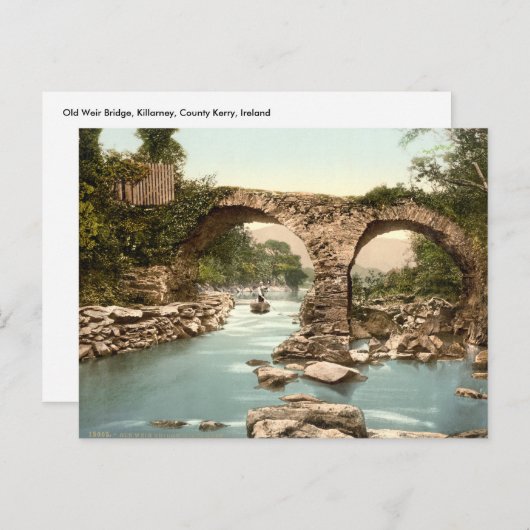Old Weir Bridge, Killarney, County Kerry Briefkaart (Voorkant / Achterkant)