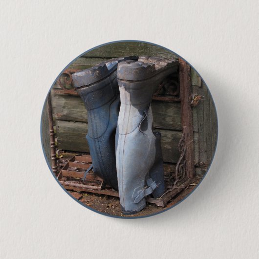 Old Wellies Ronde Button 5,7 Cm (Voorkant)