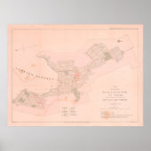 Old Wellington NZ Map (1841)  Nieuw-Zeeland Poster (Voorkant)