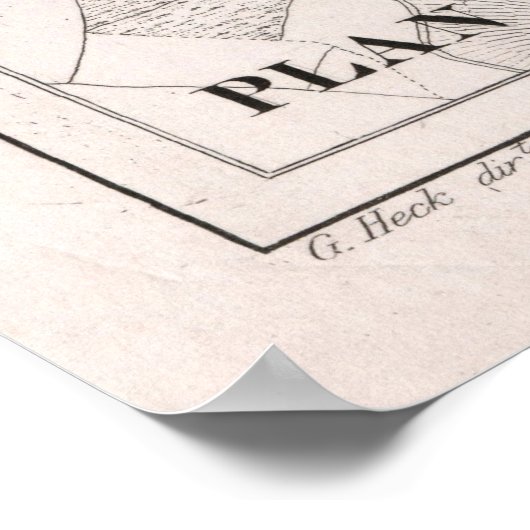 Old Wenen Austria Map (1849)  Wien Poster (Hoek)