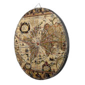 Old Wereldkaart Designer Dart Board Dartbord (Voorkant Rechts)