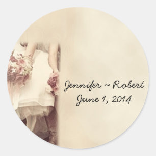 Old West Boots and Bouquets Envelope Seal Sticker