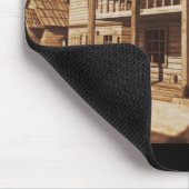 Old West "Bordertown" Mousepad Muismat (Hoek)