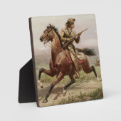 Old West Buffalo Bill 1885 w/Easel Plaque Fotoplaat (Voorkant)