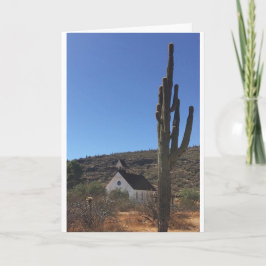 Old West Church Feestdagen Kaart (Voorkant)