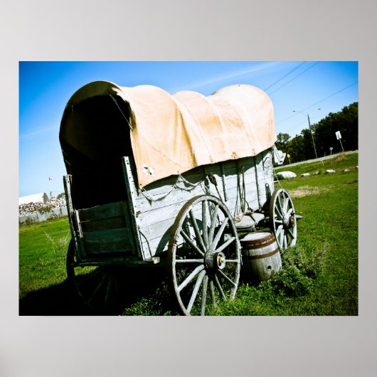 Old West Covered Wagon 2 Poster (Voorkant)