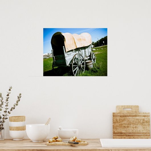 Old West Covered Wagon 2 Poster (Keuken)