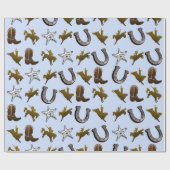 Old West Cowboy Rodeo Cadeaupapier (Vlak)