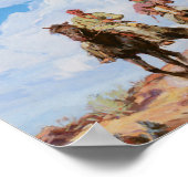 Old West Cowboys Horses  1922 Art Poster (Hoek)