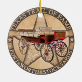 Old West, Fort Worth, Texas Ceramic Ornament (Achterkant)