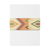 Old West Frontier Wedding Invitation Belly Band Uitnodigingen Wikkel (Achterkant Voorbeeld)