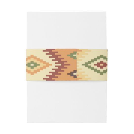 Old West Frontier Wedding Invitation Belly Band Uitnodigingen Wikkel (Achterkant Voorbeeld)