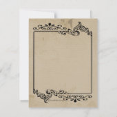 Old West Geïnspireerd  Wedding Invite Kaart (Achterkant)