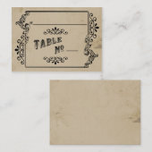 Old West Geïnspireerde Table Place Card Plaatskaartje (Voorkant / Achterkant)