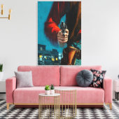 Old West Gunslinger Cowboy Canvas Afdruk (Insitu (Woonkamer))