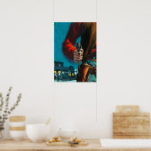 Old West Gunslinger Cowboy Poster (Keuken)
