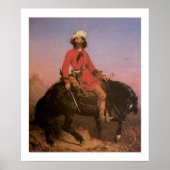 Old West Indian Scout Cowboy Art Print Poster (Voorkant)