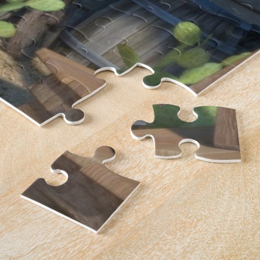Old West Jigzaag Puzzle Legpuzzel (Zijkant)