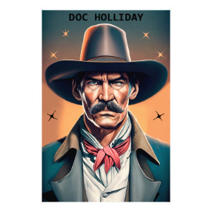 Old West Legend Doc Holliday Foto Afdruk