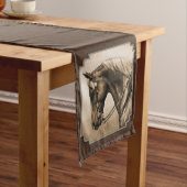 Old West Quarter Horse Sepia Brown Medium Tafelloper (Voorbeeld)