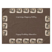 Old West Quarter Horse Sepia Brown Tafelkleed (Voorkant (Horizontaal))