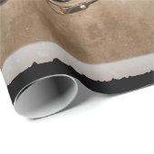 Old West Quarter Horse Sepia Cadeaupapier (Rol Hoek)