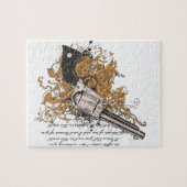 Old West Revolver Legpuzzel (Horizontaal)