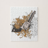 Old West Revolver Legpuzzel (Verticaal)