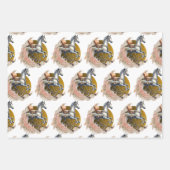  Old West Rocking Horse Baby shower Inpakpapier Vel (Voorkant 2)