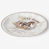  Old West Rocking Horse Baby shower Papieren Bordje (Gekanteld)