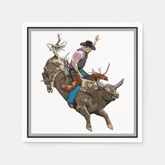 Old West rodeo cowboy Servet (Voorkant)