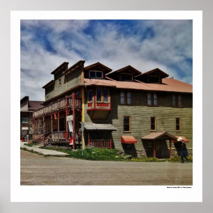Old West Saloon en Hotel Poster