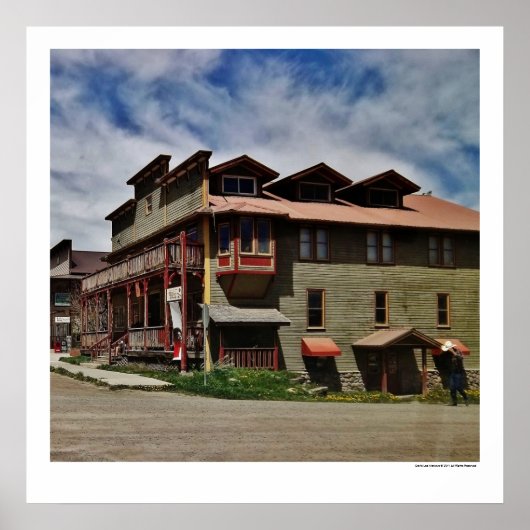 Old West Saloon en Hotel Poster (Voorkant)