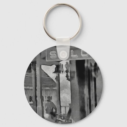 Old West Saloon Sleutelhanger (Voorkant)