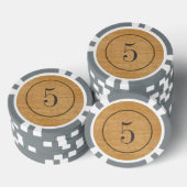 Old West Saloon Style houten poker chips (Opstapeling)
