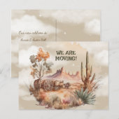 Old West Scene We zijn Moving Briefkaart (Voorkant / Achterkant)