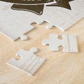 Old West Sheriff Deputy Rifles Badge gepersonalise Legpuzzel (Zijkant)